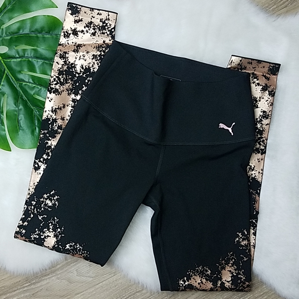 Puma Metallic Splatter Leggings Size X-Small